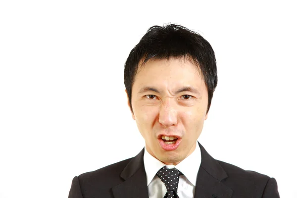 怒っている日本のビジネスマン — ストック写真